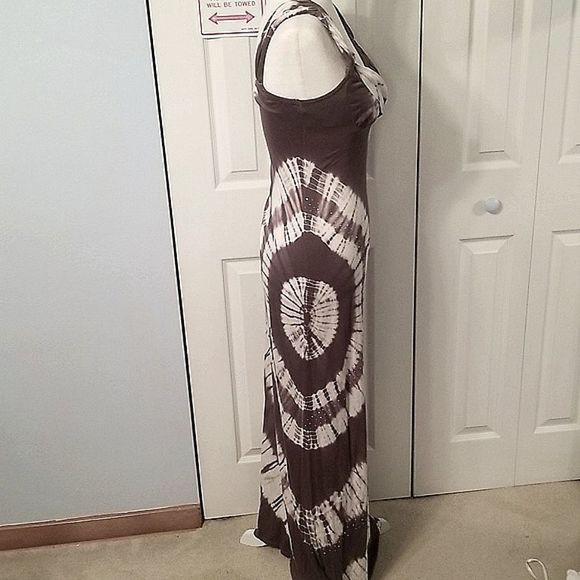 INC INTERNATIONAL CONCEPTS Maxi Tie- dye Silver Studded Burst Dress SZ Xsmall - Picture 6 of 9